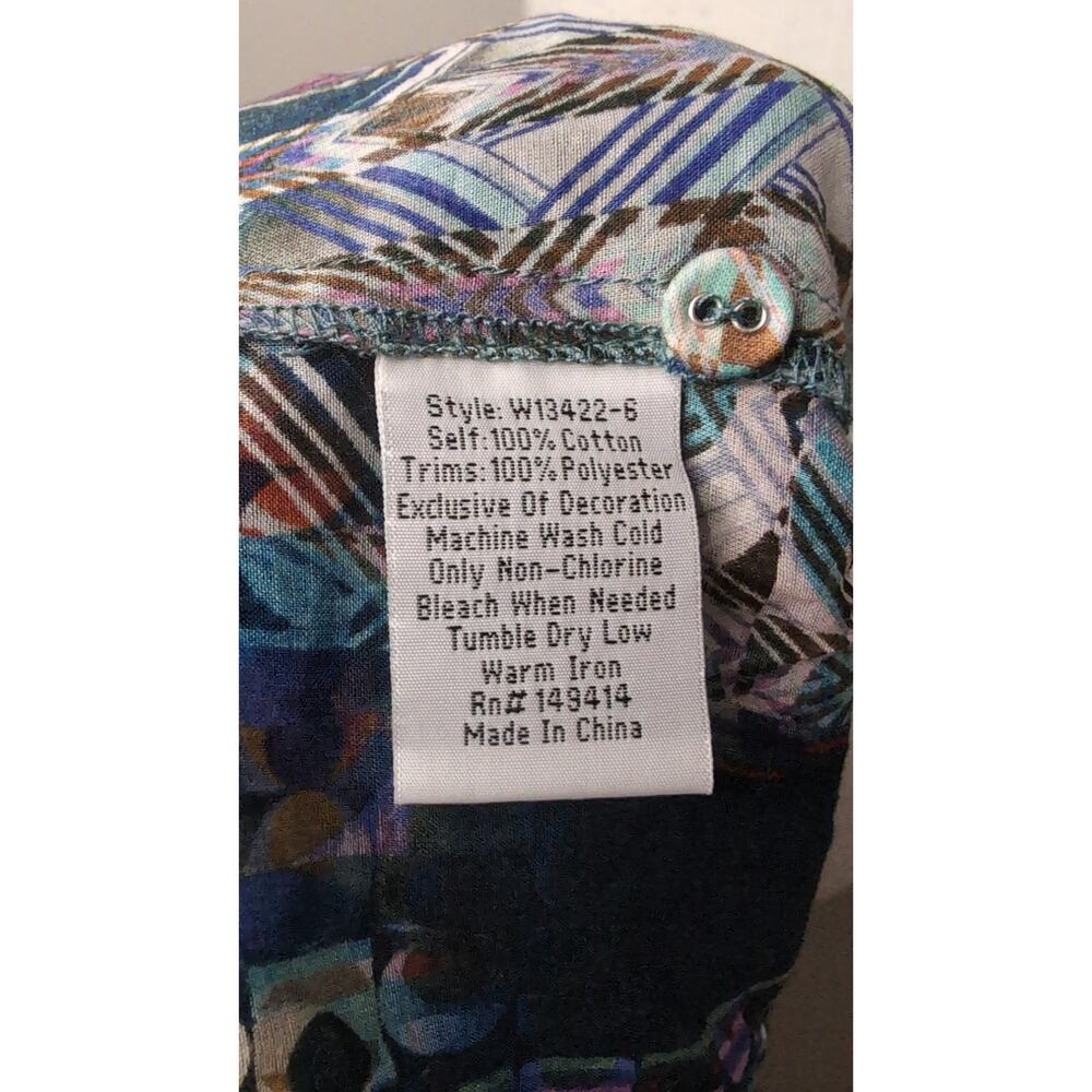 Johnny Was Collection Patchwork Boho Tunic Blouse… - image 7